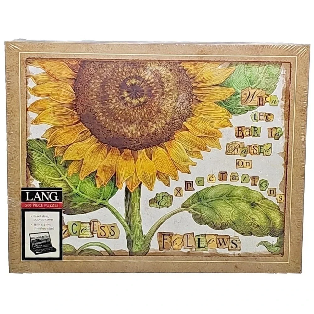 Lang Success Jigsaw Puzzle 500 Piece Sunflower Tim Coffey Art Sealed 18